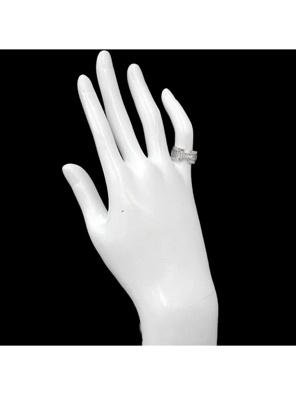 Tiffany & Co Atlas Ring Diamond White Gold 750